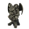 Amazing Gifts Winged Horn Gargoyle Gothic Decor Stone Finish Statue