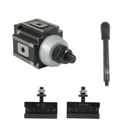 Thomletha Quick Change Tool Post 250-100 250-101 250-102 Piston Type Tool Post Set AXA Tool Holder Fit for CNC Machine Tools and Other Lathes
