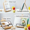 Bamboo Cookbook Stand for Your Kitchen Counter, Adjustment Recipe Book