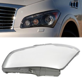 LYNICESHOP Headlight Lens Cover Compatible with 2011 2012 2013 2014 Infiniti QX56/QX80, Clear Front Headlight Lens Covers Replacement Assembly Set (Left Headlight Lens Cover)