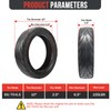 60/70-6.5 Tubeless Tires,10 x2.50-6.5 Scooter Tire with Straight Nozzle Replacement