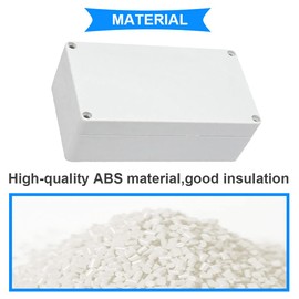 DAOKI Electronic Project Box 158 x 90 x 60 mm Waterproof IP65 ABS Plastic Junction Enclosure Box for Outdoor Junction + PG7 Cable Gland