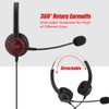 Over-Ear Headphones with Noise Cancelling Mic, 3.5mm Stereo Wired Telephone