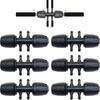 CTRICALVER 6 pcs Barbed Reducing 6-Way Connectors Drip Irrigation, 1/2