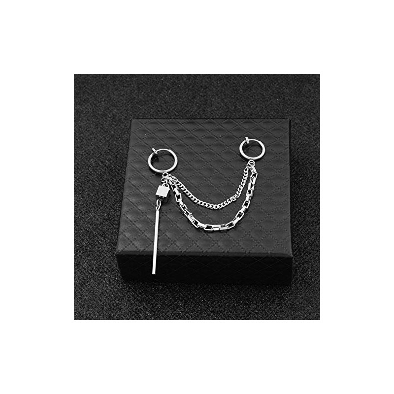 BTS style earrings j-hope model chain earrings fake earrings popular