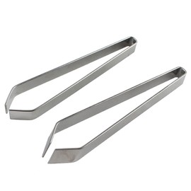 YTgilo 2PCS Stainless Steel Kitchen Hair Pulling Gadgets Fish Spike Fish Bone Clips Poultry Chicken Feathers Duck Feathers Goose Feathers Clips Fish Bone Tweezers Slant Mouth Flat Mouth Tweezers