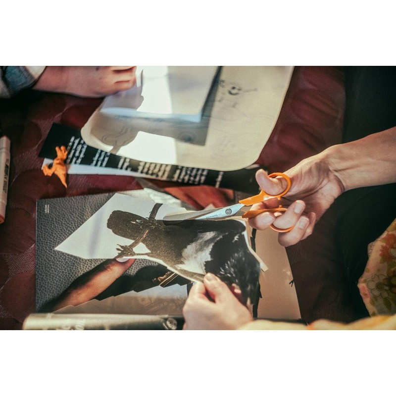 Fiskars Classic 1075054 Small Craft Universal Scissors, Right and Left-Handed,