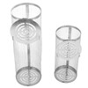 2PCS BBQ Net Tube Stainless Steel Barbecue Grill Basket Rolling