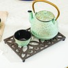 Sungmor Rectangle Cast Iron Trivets, 9.4 x 6.3 Inch Metal