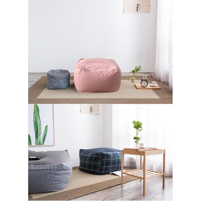 Beaded Cushion Sofa Cover Sofa Cover Solid Cotton 55x55x38cm (Pink,S(55*55cm)))