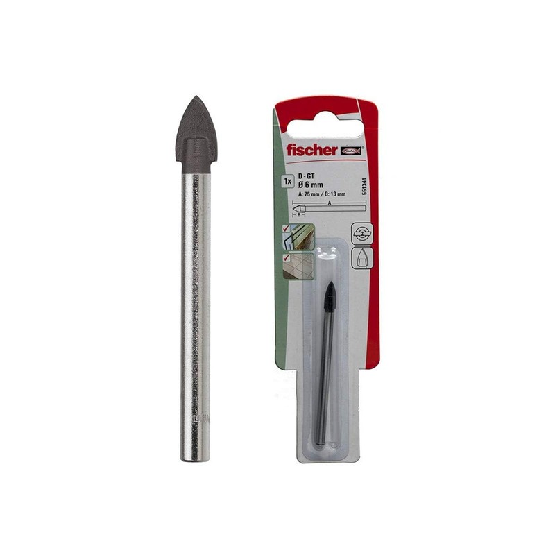 Fischer Tile Carbide Cutting Drill for Glass and Ceramic D-GT