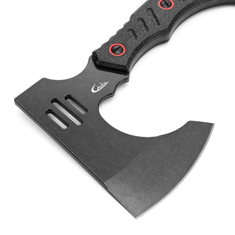 Ccanku C1391 Camping Axe Camping Hatchet,DC53 Steel Blade with Micarta