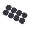 80Pcs Sax Mouthpiece Pad Silicone Black Cushion Patches Wind Instrument
