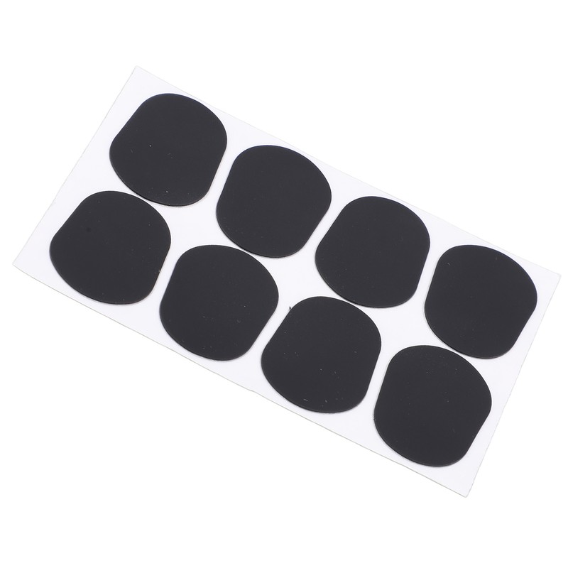 80Pcs Sax Mouthpiece Pad Silicone Black Cushion Patches Wind Instrument