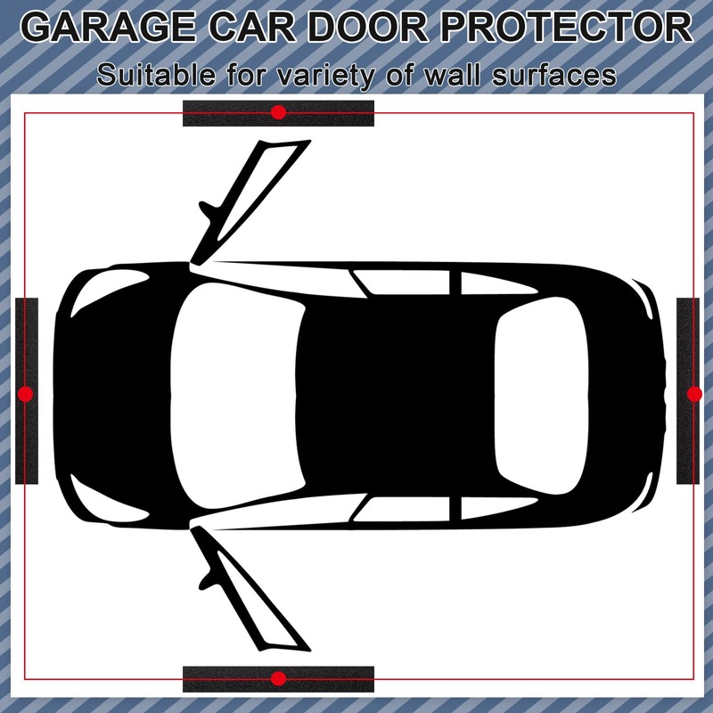 Newwiee 8 Pack Garage Wall Protector, Garage Bumpers for Parking