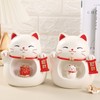Chinese Lucky Cat Decoration Desktop Fortune Cat Statue Decorations Chinese