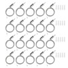 20 Pack Hexagon Garage Lights Suspension Cables Kit Steel Hanging
