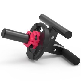 leikefitness Tibialis Trainer Tib Bar Raise Machine Exercise Equipment Strength Training Ripping Lower Leg Muscles Workout Home Fit 2" Weight Plates - Color: Red