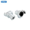 sourcing map Iron Air Hose Fitting, 2Pcs 1/4" NPT Female