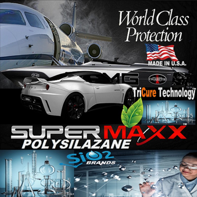 SUPERMAXX CERAMIC CAR COATING 1oz/30ml POLYSILAZANE "SCRATCH RESISTANT" TRICURE TECHNOLOGY