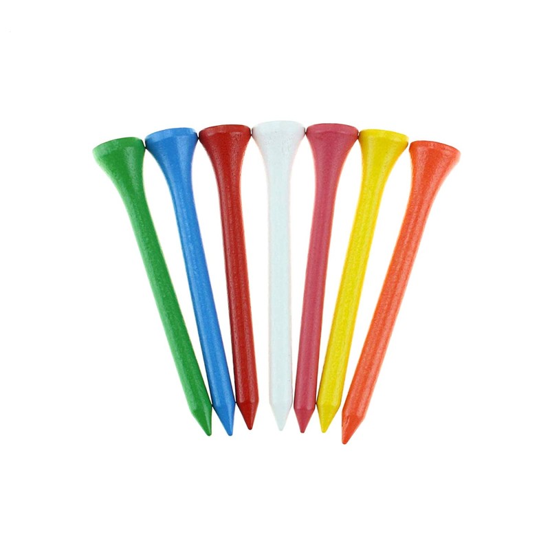 KOFULL Professional Golf Wooden Tees Golf Tees Wooden Size 54mm(2-1/8")