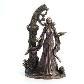 Veronese Design Aradia The Wiccan Queen of Witches Cold Cast Resin Antique Bronze Finish Statue