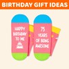 Zmart 75th Birthday Gift Socks - Funny Birthday Presents for