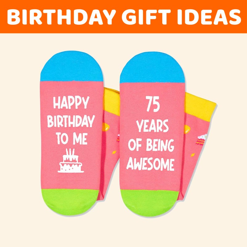 Zmart 75th Birthday Gift Socks - Funny Birthday Presents for