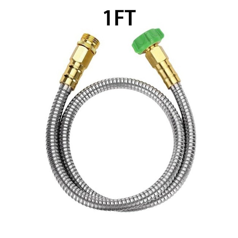 Stainless Steel Garden Hose Extender for Easy Maneuvering in Gardening