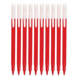 ZOFAX Feltra Felt Tips Colouring Pens, RED, Pack of 10, Draw Sketch Write Felt Pens, Arts Crafts Activities School Office Home Use, iZOFAX Black Ball Pen