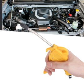 Pneumatic Dust Blowing Gun, Air Blow Gun with Rubber Protect Design Air Flow Nozzle Adapt to Air Compressor Accessories Tool Dust Blower Gun Yellow