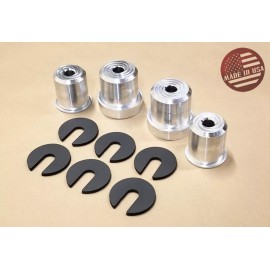 StreetRays [Originals] [SR] Aluminum Solid Rear Subframe Bushing Inserts for 03-08 350Z & 03-06 G35 2DR