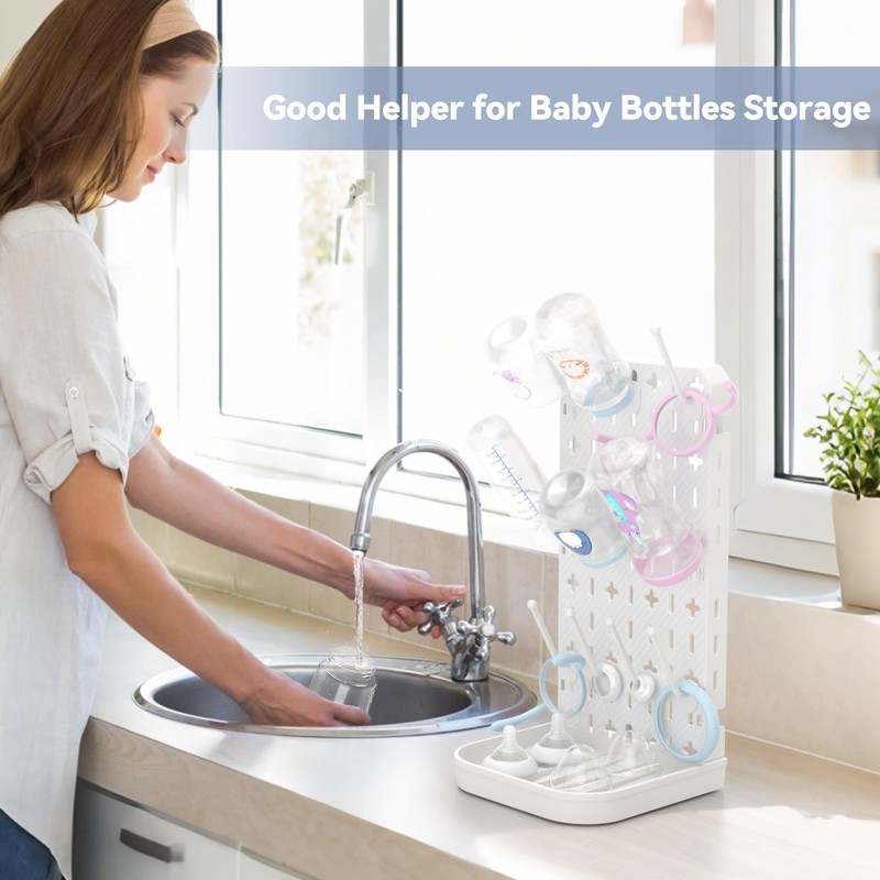 Baby Bottle Drying Rack Bottle Dryer Rack for 12 Bottle