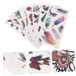 Healvian 16sheets Temporary Rose Peony Flower Easy to Apply Stickers for Parties Festivals Weddings and More Lasts Days Removable Alcohol Oils