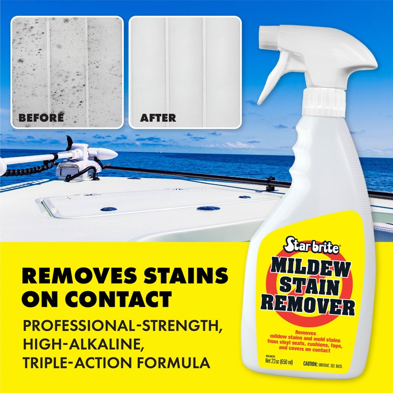 STAR BRITE Mildew Stain Remover + Cleaner Removes Stains on
