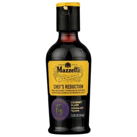 Mazzetti Fig Glaze Balsamic Vinegar of Modena PGI, 7.3 Fl Oz, Versatile, Thick & Rich, Perfect for Drizzling, Cheese & Fruits, Crafted in Italy