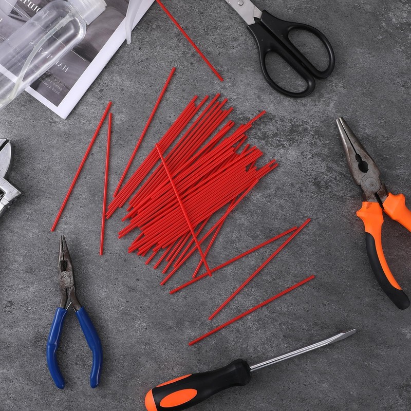 200 Pack Spray Can Straws, Red Plastic Spray Paint Nozzles