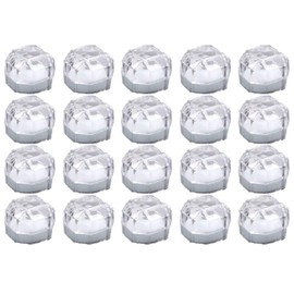 Happiness Store Ring Case, Transparent Jewelry Box, Case, 20 Piece Set, Ring, Ring Case, White