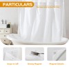 eachope 2 Pack Fabric Snap-in Shower Curtain Liner Replacement,Compatible with
