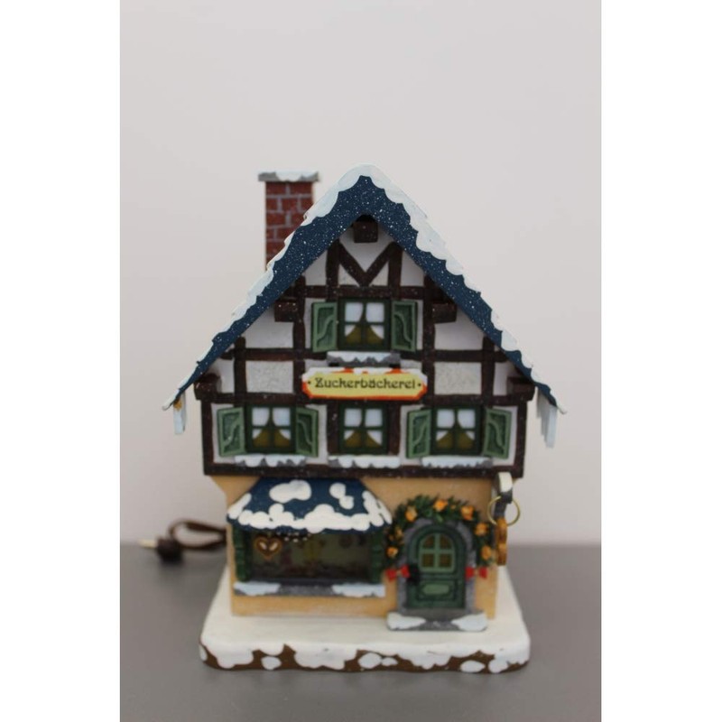 Hubrig-Volkskunst Winter Children's Sugar Bakery 15 cm Electrically Illuminated