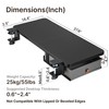 PEGZONE Desk Extender Tray, 28" x 14.4" Clamp On Desk