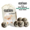Ecotique Organic Wool Dryer Balls - Pack of 6, 100%
