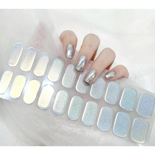 Generic Semi-Cured, Easy Apply, Press-On Nail Gel Stickers, Ultra Glossy,