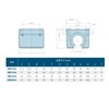 SBR20UU Linear Bearings, 20 mm Aluminium Open Linear Ball Bearings,