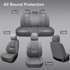 NS YOLO Full Coverage Leather Car Seat Covers Full Set,Waterproof