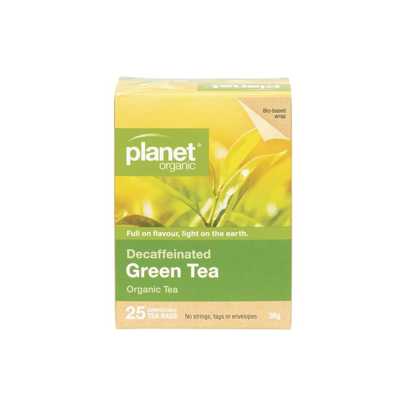 Planet Organic Decaffeinated Green 25 Tea Bags