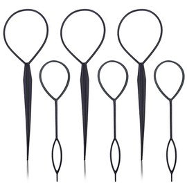 KIIDAS Hair Tail Tools - Twisted Series Pony Popper Magic Twist with French Braid Loop for Hair Styling - Hair Bun Maker, Topsy Tail Hair Tool, Bully Stick Holder, and More!