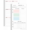 A6 Weekly Planner Refills for Filofax Personal Binders, 53 Sheets/106
