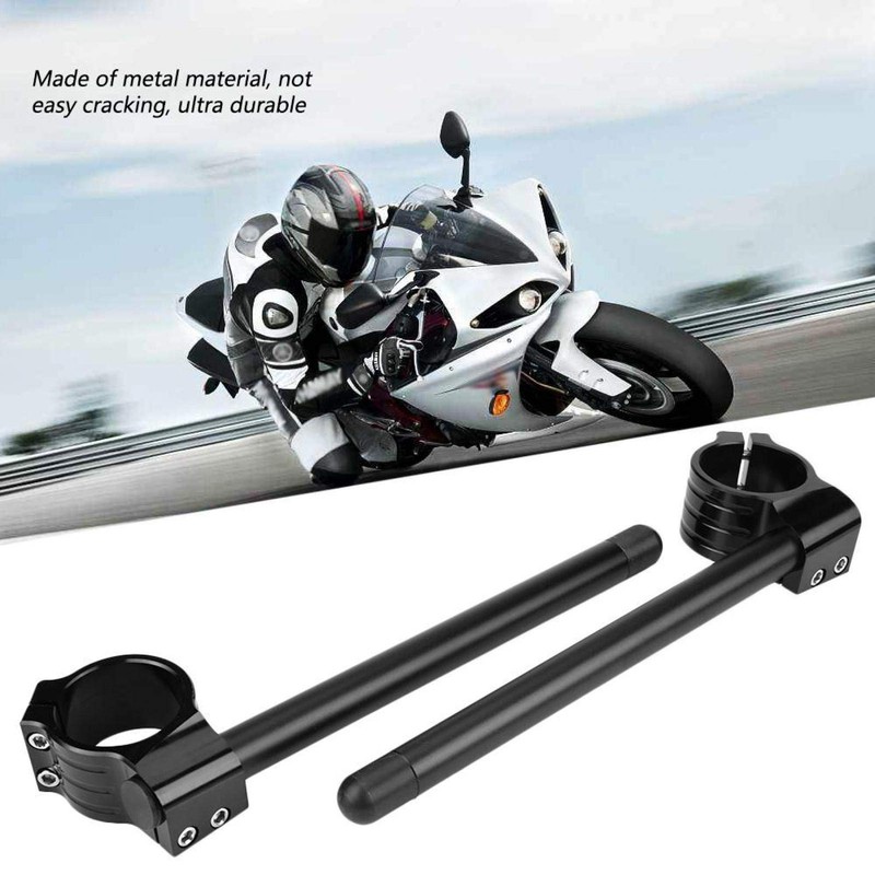 Fork Clip-Ons Handle Bars, Aramox Universal CNC Handlebar Fork Clip