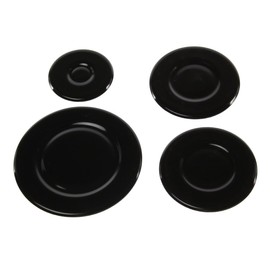 Paxanpax PCK684 Gas Hob Burner Flame Cap Lid Kit Universal 100mm, 75mm, 75mm & 55mm Fitting - Pack of 4